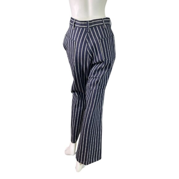 Vintage Alexander's Jeans 1960s-1970s Hickory Stripe Sanforized Flare Bottom 26 - Picture 5 of 10